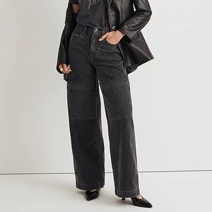NWT Madewell Superwide Leg Jeans with Flap Pockets